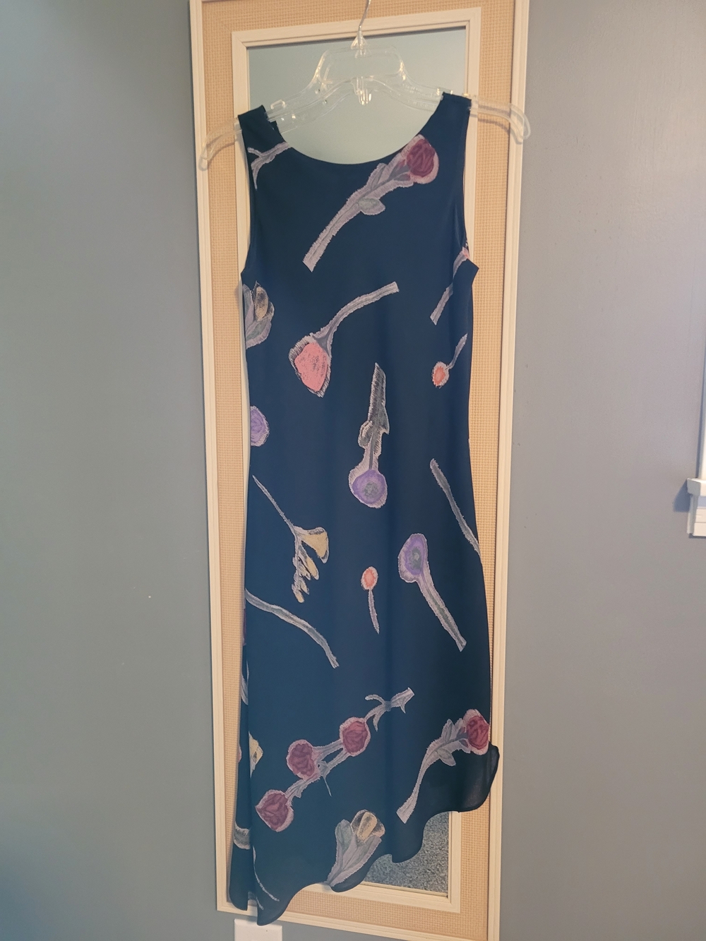 Women’s Black Floral Sleeveless Dress